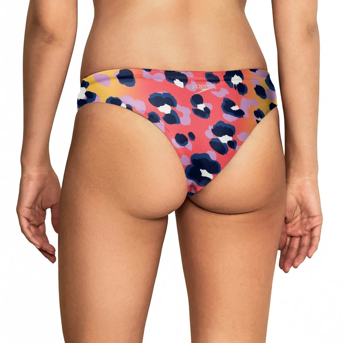 Two Pieces-Speedo Printed Cheeky Hipster Fiery Skin