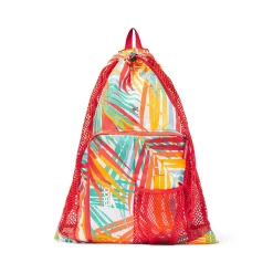 Bags-Speedo Printed Deluxe Ventilator Mesh Bag Red