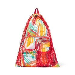 Bags-Speedo Printed Deluxe Ventilator Mesh Bag Red