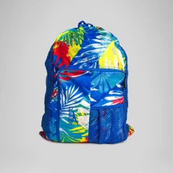 Bags-Speedo Printed Deluxe Ventilator Mesh Bag Punch Blue