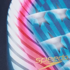 Training|One Pieces-Speedo Printed Endurance + Strappy Back One Piece Navy