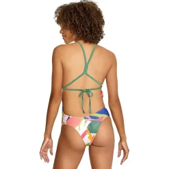 Fitness|Training-Speedo Printed High Neck One Piece Block Tropics