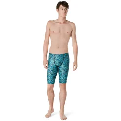 Boys Training|Jammers-Speedo Printed Jammer Scuba Blue