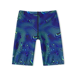 Jammers|Boys Training-Speedo Printed Jammer Neon Blue