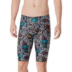Boys Training|Jammers-Speedo Printed Jammer Jump Around Black