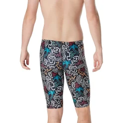 Boys Training|Jammers-Speedo Printed Jammer Jump Around Black