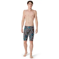 Boys Training|Jammers-Speedo Printed Jammer Jump Around Black