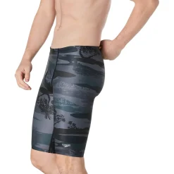 Jammers|Boys Training-Speedo Printed Jammer Camo Beach Anthracite