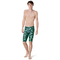 Boys Training|Jammers-Speedo Printed Jammer Fake Green