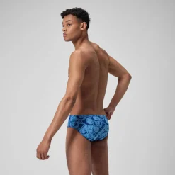 Briefs-Speedo Printed One Brief Sea Stripe-Servres Blue