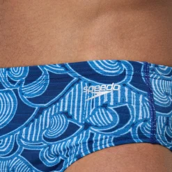 Briefs-Speedo Printed One Brief Sea Stripe-Servres Blue