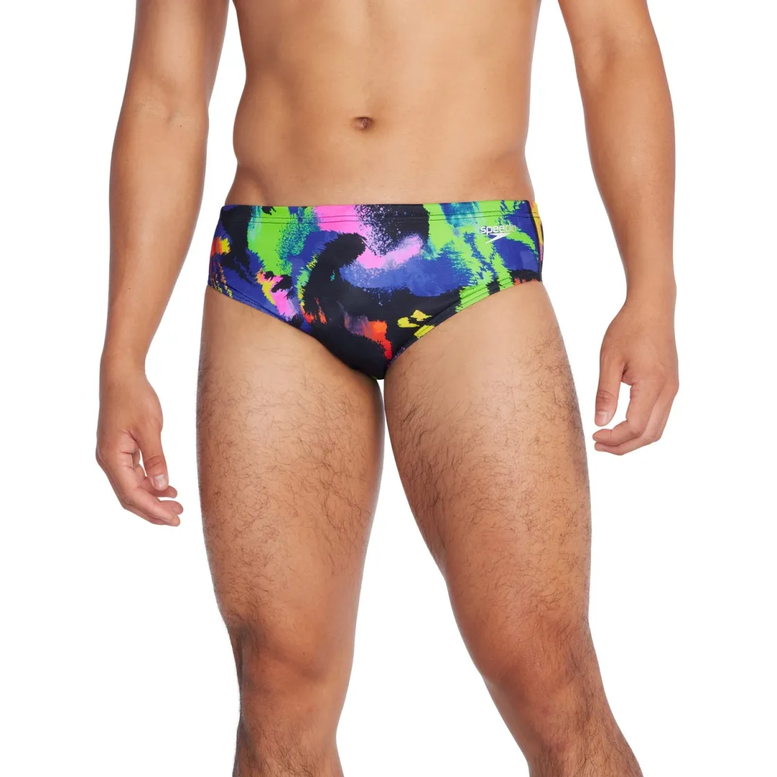 Briefs-Speedo Printed One Brief Black Blue Green