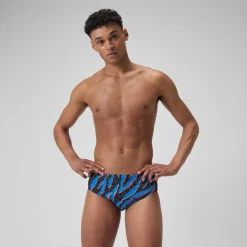 Briefs-Speedo Printed One Brief Space Tiger Punch Blue