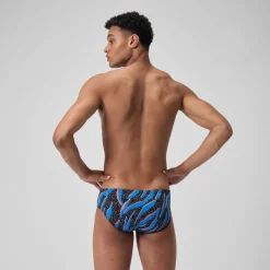 Briefs-Speedo Printed One Brief Space Tiger Punch Blue