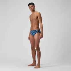 Briefs-Speedo Printed One Brief Space Tiger Punch Blue