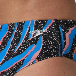 Briefs-Speedo Printed One Brief Space Tiger Punch Blue