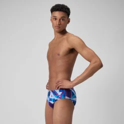 Briefs-Speedo Printed One Brief Paint Splash-Magenta Haze