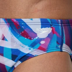 Briefs-Speedo Printed One Brief Paint Splash-Magenta Haze