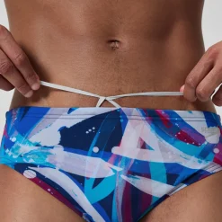Briefs-Speedo Printed One Brief Paint Splash-Magenta Haze