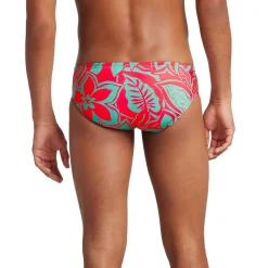 Briefs-Speedo Printed One Brief Pink Turqiouse