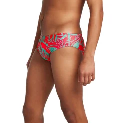Briefs-Speedo Printed One Brief Pink Turqiouse