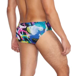 Briefs-Speedo Printed One Brief Blue Pink Yellow