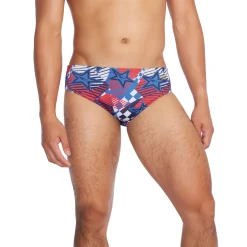 Briefs-Speedo Printed One Brief Cobalt Blue