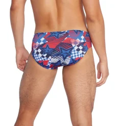 Briefs-Speedo Printed One Brief Cobalt Blue