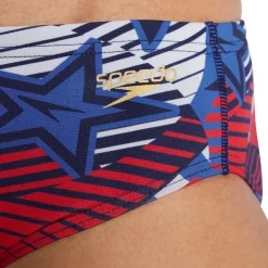 Briefs-Speedo Printed One Brief Cobalt Blue
