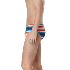 Briefs-Speedo Printed One Brief Even Flow Blue