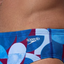 Briefs-Speedo Printed One Brief Geo Dome-Punch Blue