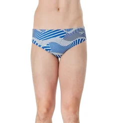 Briefs-Speedo Printed One Brief Wave Blue