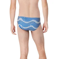 Briefs-Speedo Printed One Brief Wave Blue