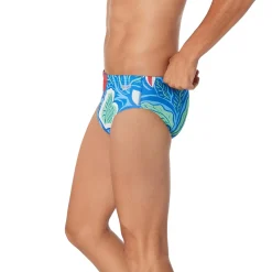Briefs-Speedo Printed One Brief Turkish Sea Blue