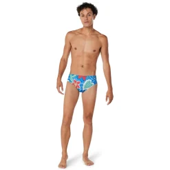 Briefs-Speedo Printed One Brief Turkish Sea Blue