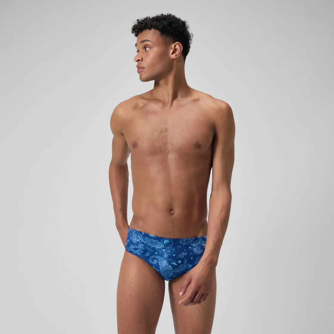 Briefs-Speedo Printed One Brief Booms and Bolts Blue