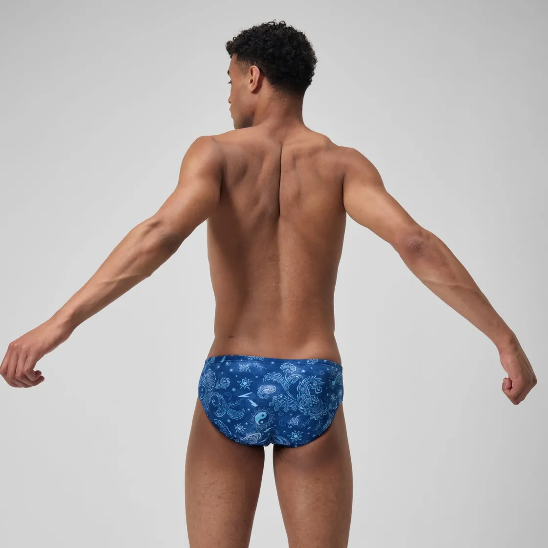 Briefs-Speedo Printed One Brief Booms and Bolts Blue