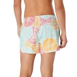 Swim Trunks & Boardshorts-Speedo Printed Redondo Edge Volley 14" Yellow Pink