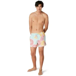 Swim Trunks & Boardshorts-Speedo Printed Redondo Edge Volley 14