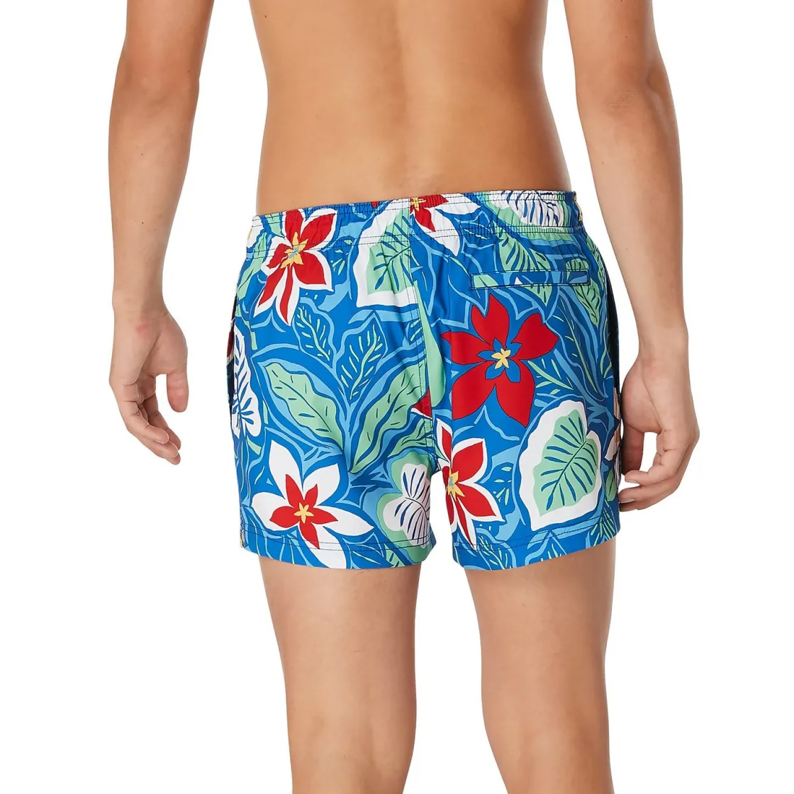 Swim Trunks & Boardshorts-Speedo Printed Redondo Edge Volley 14" Turkish Sea