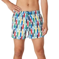 Swim Trunks & Boardshorts-Speedo Printed Redondo Edge Volley 14" Azure Blue
