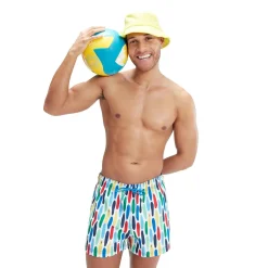 Swim Trunks & Boardshorts-Speedo Printed Redondo Edge Volley 14