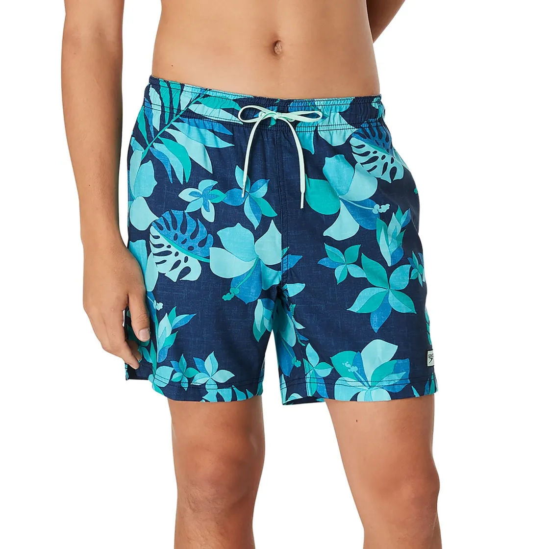 Swim Trunks & Boardshorts-Speedo Printed Redondo Edge Volley 17" Navigate