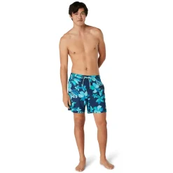 Swim Trunks & Boardshorts-Speedo Printed Redondo Edge Volley 17