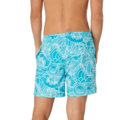 Swim Trunks & Boardshorts-Speedo Printed Redondo Edge Volley 17" Beach Glass