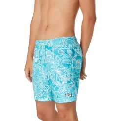 Swim Trunks & Boardshorts-Speedo Printed Redondo Edge Volley 17