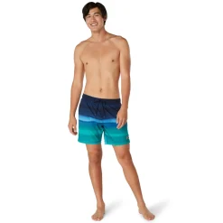 Swim Trunks & Boardshorts-Speedo Printed Redondo Edge Volley 17