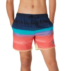 Swim Trunks & Boardshorts-Speedo Printed Redondo Edge Volley 17" Sun Kissed Coral