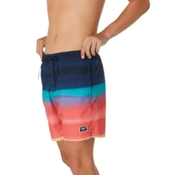Swim Trunks & Boardshorts-Speedo Printed Redondo Edge Volley 17