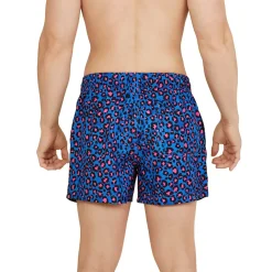 Swim Trunks & Boardshorts-Speedo Printed Redondo Edge Volley 14" Bright Cobalt